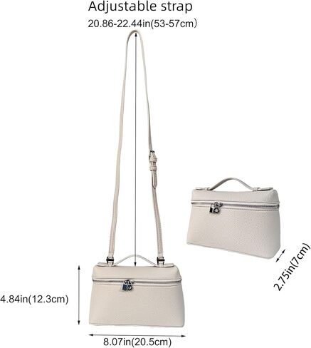 Eiyye Mini Purse Crossbody Bag for Women Genuine Leather Small Handbag with Top Handle Cream Purse for Daily Travel and Evening Outfits in Kuwait