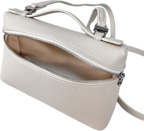 Eiyye Mini Purse Crossbody Bag for Women Genuine Leather Small Handbag with Top Handle Cream Purse for Daily Travel and Evening Outfits in Kuwait