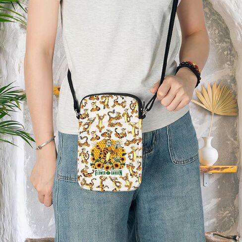 KEYCHIN Tiger Crossbody Bag Cartoon Movie Fans Gifts Flower And Garden Shoulder Bag Ti-ger Merchandise in Saudi Arabia