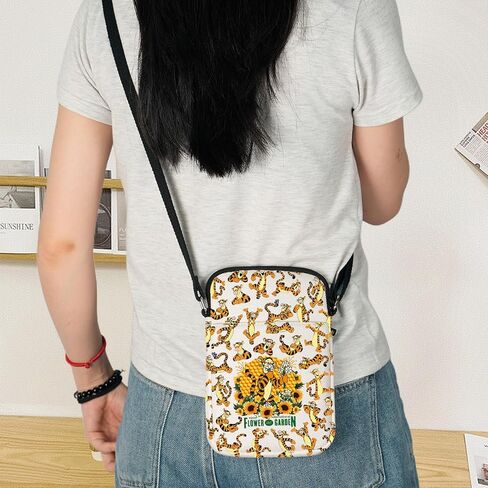 KEYCHIN Tiger Crossbody Bag Cartoon Movie Fans Gifts Flower And Garden Shoulder Bag Ti-ger Merchandise in Saudi Arabia