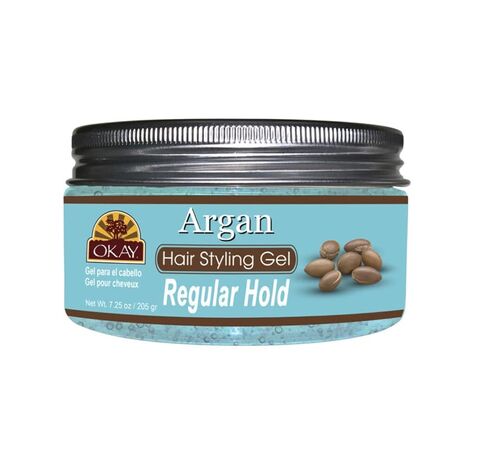 OKAY-ARGAN HAIR STYLING GEL REGULAR HOLD. 34.5 OZ in Saudi Arabia
