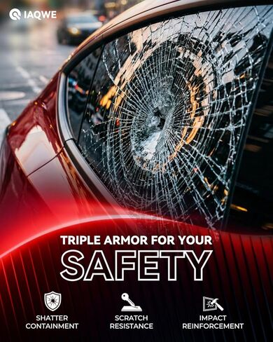 تظليل نافذة السيارة 20 بوصة × 20 قدم مع 20% VLT، طبقة تظليل نافذة سيراميك نانو للسيارة، حماية من الأشعة فوق البنفسجية والأشعة تحت الحمراء، عزل حراري مضاد للانفجار، مقاوم للخدش in Kuwait