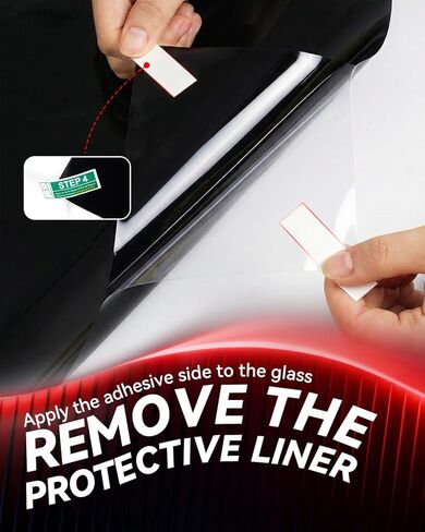 تظليل نافذة السيارة 20 بوصة × 20 قدم مع 20% VLT، طبقة تظليل نافذة سيراميك نانو للسيارة، حماية من الأشعة فوق البنفسجية والأشعة تحت الحمراء، عزل حراري مضاد للانفجار، مقاوم للخدش in Kuwait