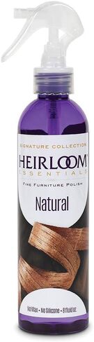 Heirloom Essentials Fine Furniture Polish Spray - Wood Floor Polish Safe for Hardwood, Glass & Metal - Wood Furniture Cleaner Spray Bottle for Dusting - No Silicone, No Wax, No Ammonia (Natural, 8 oz) in Saudi Arabia