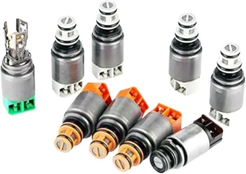 9 PCS 8HP45 8HP70 Transmission Solenoids Set Compatible For Audi Q7 Compatible For Jaguar XJ/Range Rover Transmission Solenoids Parts in Saudi Arabia