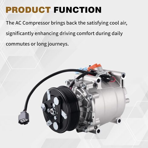 CO 4914AC Air Conditioner AC Compressor Compatible with Honda Civic 1.7L 2002 2003 2004 2005 Replace 0610061 6511266 2004914AM in Kuwait