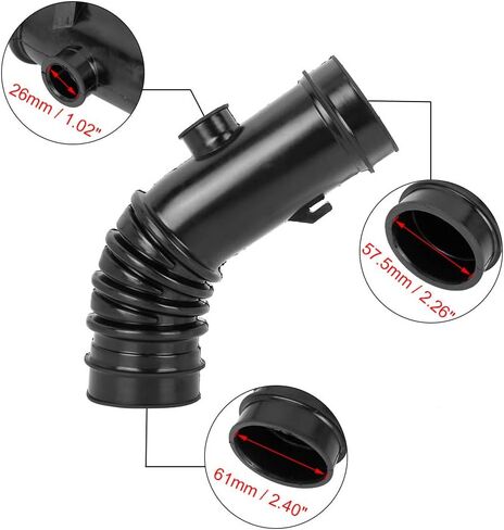 خرطوم آخذ للهواء 17881-15180 خرطوم آخذ للهواء للمحرك/يصلح لتويوتا كورولا 4cyl 1.6L 1.8L 1993-1997 أنابيب الهواء المصفاة خرطوم مدخل خرطوم الهواء المرن خرطوم السحب in Kuwait