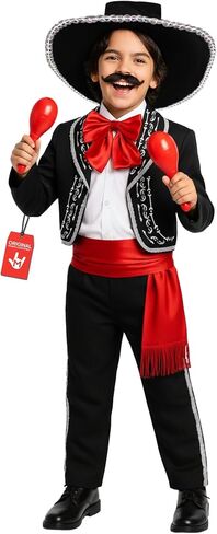 Morph Mariachi Costume For Boys, Mariachi Costume Kids, Boys Day Of The Dead Costumes, World Book Day Costumes For Kids in Saudi Arabia