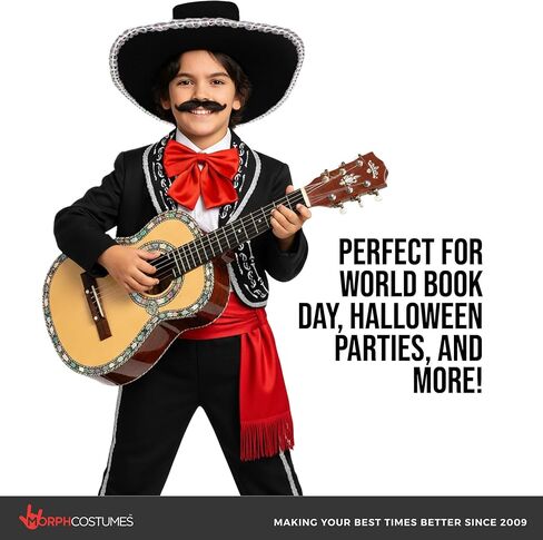 Morph Mariachi Costume For Boys, Mariachi Costume Kids, Boys Day Of The Dead Costumes, World Book Day Costumes For Kids in Saudi Arabia
