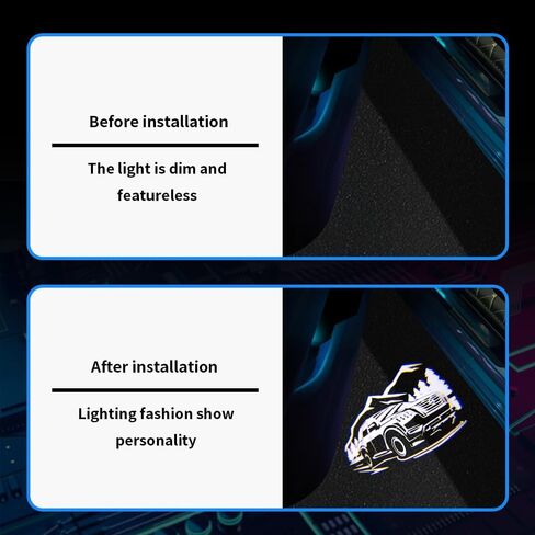 2PCS LED Car Door Logo Lights Compatible with Armada 2017-2022 Courtesy Projector Laser Welcome Light Puddle Lights Ghost Shadow Light Kit Car Accessories in Saudi Arabia