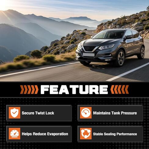 Fuel Cap Fit For Nissan Z GT-R Qashqai Rogue 2009-2025 For Infiniti M56 M37 EX37 M56 FX35 QX70 QX50 Q60 Q50 2011-2020 Fuel Filler Gas Cap Replaces 17251-4BA0B 172514BA0B in Kuwait