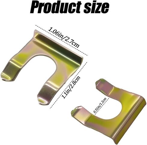10 قطع من مشابك خط الفرامل، مشابك خرطوم السيارة، مشبك معدني لخط الفرامل على شكل حرف U، مشابك خرطوم بديلة لملحقات السيارة عالمية للسيارات والدراجات النارية والشاحنات وسيارات الدفع الرباعي in Kuwait