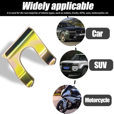 10 قطع من مشابك خط الفرامل، مشابك خرطوم السيارة، مشبك معدني لخط الفرامل على شكل حرف U، مشابك خرطوم بديلة لملحقات السيارة عالمية للسيارات والدراجات النارية والشاحنات وسيارات الدفع الرباعي in Kuwait