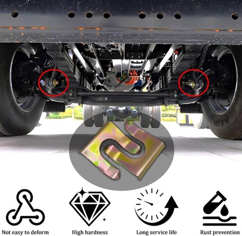 10 قطع من مشابك خط الفرامل، مشابك خرطوم السيارة، مشبك معدني لخط الفرامل على شكل حرف U، مشابك خرطوم بديلة لملحقات السيارة عالمية للسيارات والدراجات النارية والشاحنات وسيارات الدفع الرباعي in Kuwait