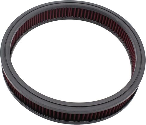 Red 14 "x 2" Air Filter Element Air Cleaner High Flow Replacement Washable and Reusable Round Cotton Fiber Compatible with Buick C-hevrolet GMC Ford Mopar Oldsmobile Pontiac in Saudi Arabia
