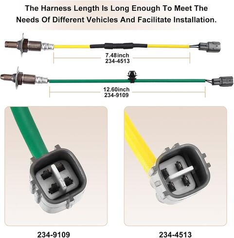 Oxygen O2 Sensor Upstream Downstream Fits for Subaru Forester 2.5L H4 Non-Turbo 2011-2013, XV Crosstrek 2.0L 2013 2014, Impreza 2.0L H4 2012-2014, Replace 234-9109 234-4513 Set of 2 in Saudi Arabia