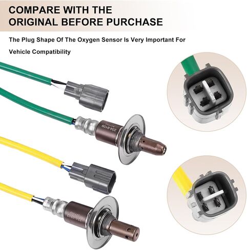 Oxygen O2 Sensor Upstream Downstream Fits for Subaru Forester 2.5L H4 Non-Turbo 2011-2013, XV Crosstrek 2.0L 2013 2014, Impreza 2.0L H4 2012-2014, Replace 234-9109 234-4513 Set of 2 in Saudi Arabia