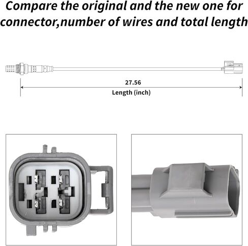 234-4454 Oxygen Sensor Downstream Compatible with S40 S60 S80 V50 V60 V70 XC60 XC70 XC90 C30 LR2 LR3 LR4 Range Rover in Saudi Arabia