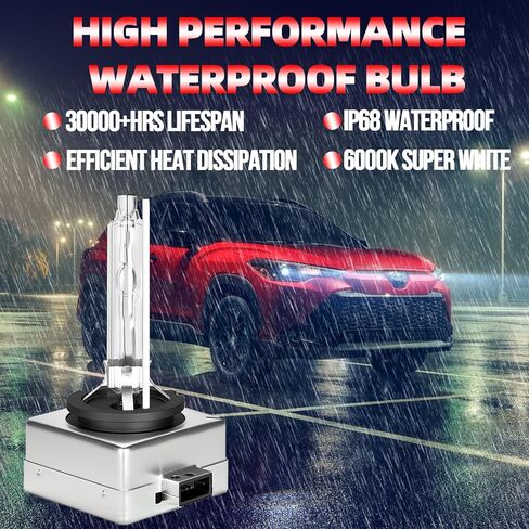 Light Bulbs Fit For Kia Sorento 2014-2015, D3S Low Beam High Performance Xenon HID Headlight Bulb, 6000K White Light, 2 Bulbs in Saudi Arabia