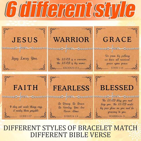 Rtteri 24 Set Faith Cross Bracelets Inspirational Birthday Jewelry Gift Bulk with Cards Stainless Steel Cross Hope Charm Adjustable Faith Bracelet Religious Accessories for Church Women Christian Gift in Saudi Arabia