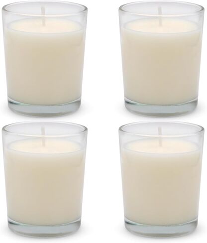 Yellow Citronella Candles in Glass Small Soy Wax 2.0 Inch Scented Votive Candles for Home Patio Party Dinner Table in Summer, 4 Packs in Kuwait