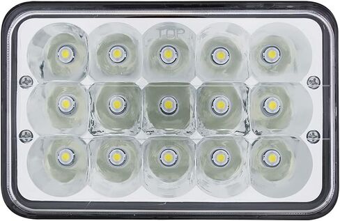 United Pacific 34124 4" x 6" ULTRALIT 15 High Power LED Rectangular Light, Rugged Diecast Aluminum Housing, Easy Connection, IP67 Rating – ONE Unit in Kuwait