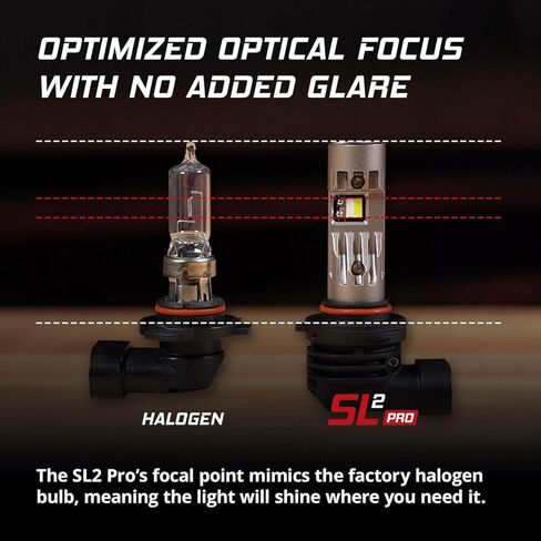 مصابيح الضباب LED Diode Dynamics SL2 Pro متوافقة مع حجم لمبة H9 (زوج)، أبيض بارد (6000K) in Saudi Arabia