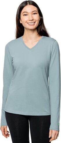 Insect Shield Women's UPF Wicking Long Sleeve V-Neck T-Shirt in Saudi Arabia