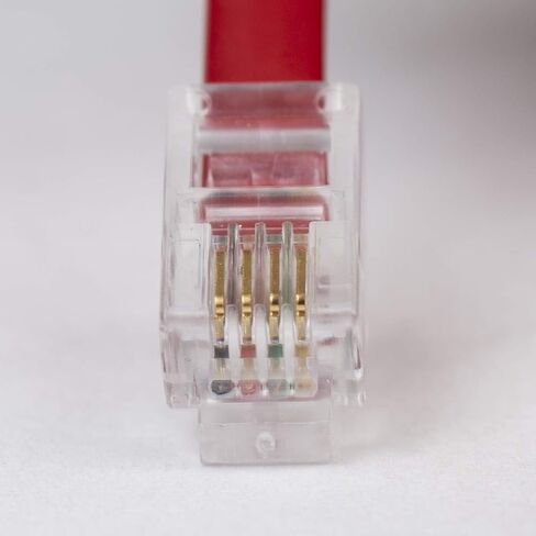 سلك سماعة الهاتف Cablesys GCHA444012-FCR / 12 بوصة باللون الأحمر in Kuwait