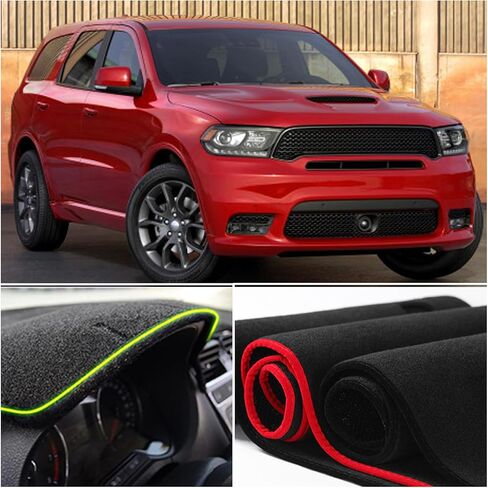 Dashboard Mat Cover Pad - Compatible with Dodge Durango SXT Limited GT R/T Citadel (2011-2020) | Custom Fit Dash Mat | Anti-Glare & UV Dash Protector | Interior Dashboard Protection Pad in Saudi Arabia