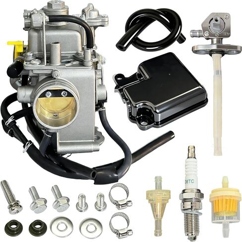 TRX400EX Carburetor Fit for Honda 1999-2014 TRX400EX Sportrax 400EX TRX400X 16100-HN1-A43 1999-2014 Carb with Fuel Tank Switch Valve Petcock with Lever Screw in Kuwait