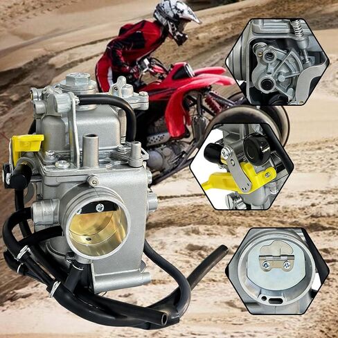 TRX400EX Carburetor Fit for Honda 1999-2014 TRX400EX Sportrax 400EX TRX400X 16100-HN1-A43 1999-2014 Carb with Fuel Tank Switch Valve Petcock with Lever Screw in Kuwait