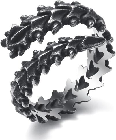 Vintage Centipede Ring for Men Women Stainless Steel Gothic Punk Ring Jewelry Unisex Statement Cosplay Halloween Rings Size 8/9/10/11/12/13 in Kuwait