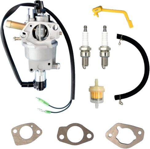 Carburetor for Fir-man H07552 H07553 T07571 T07573 Tri-Fuel/Dual-Fuel Generators 6900 7500 8450 9400 Watt 439CC Engine Replaces 375715509 380723515 490.131000.16 in Saudi Arabia