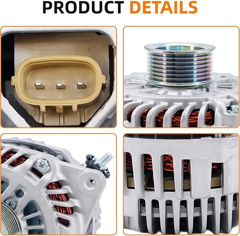 11341N المولد V6 3.5L متوافق مع نيسان ألتيما 2007 2008 2009 2010 ماكسيما 2009 2010 مورانو 2009-2014 كويست 2011-2017 استبدال #11557 23100JA11A 23100JA11BRE 23100JA11AR 231001AA1A in Kuwait