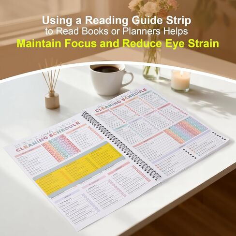 ADHD Cleaning Planner for Adults Women – Cleaning Schedule and Checklist Organizer with Guided Reading Strips and Bookmark, Daily Weekly Monthly Household Cleaning Planner in Kuwait