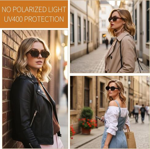 JATEBI 3 Pack Retro Polarized Hexagon Sunglasses for Women Men UV400 Trendy Rectangle Sun Glasses 70s 80s 90s Shades in Kuwait