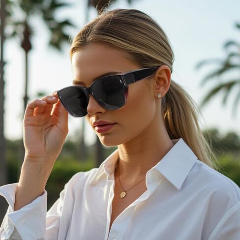 نظارات شمسية VIEWBETTER فوق النظارات الطبية للنساء والرجال مستقطبة تناسب الظل مع حماية من الأشعة فوق البنفسجية SG3092 in Kuwait