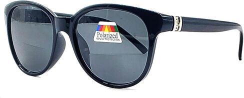 Polarized & Bifocal Sunglasses for Women Fashion Vintage Cat Eyes Outdoor Driving Black Brown in Saudi Arabia