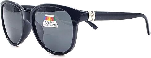 Polarized & Bifocal Sunglasses for Women Fashion Vintage Cat Eyes Outdoor Driving Black Brown in Saudi Arabia