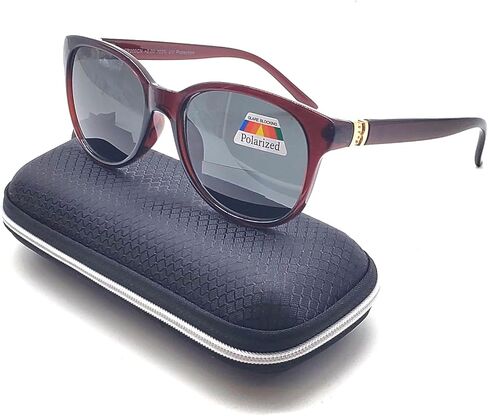Polarized & Bifocal Sunglasses for Women Fashion Vintage Cat Eyes Outdoor Driving Black Brown in Saudi Arabia