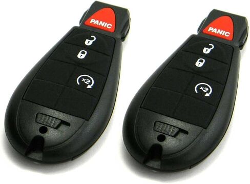 Pair of OEM Electronic Keyless Entry Remote Fobs FOBIK Compatible with Dodge (FCC ID: IYZ-C01C) in Kuwait
