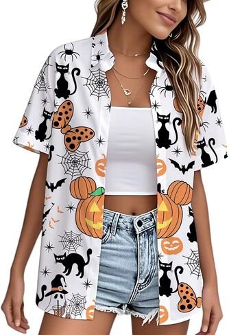 قميص المملكة السحرية للنساء قمصان قلعة جرافيك مضحكة لرحلة عيد ميلاد، تي شيرت عائلي للعطلات، قمصان بأزرار لأعلى in Kuwait