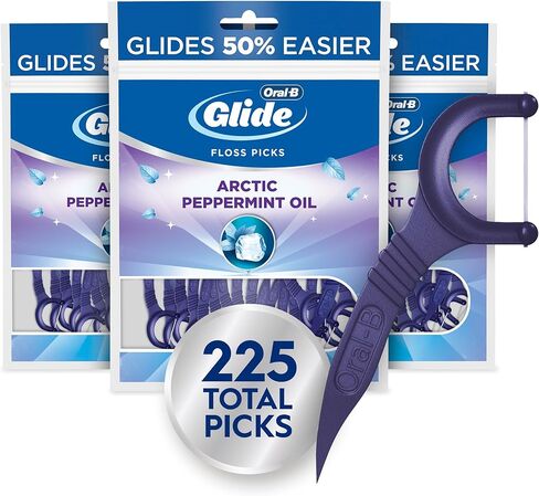 Oral-B Glide 3D White Floss Picks Radiant Mint, 75CT (Pack of 6) in Saudi Arabia