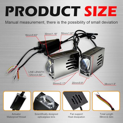 مجموعة مصابيح بروجيكتور شبكية LED عالمية أبيض/أصفر ثنائي اللون 16000LM 160 وات مع مروحة تبريد لشاحنة فورد SUV SVT ATV ​​UTV دراجة نارية 12 فولت/24 فولت in Kuwait