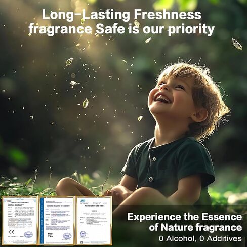 Car Air Freshener Refill for Men & Women 6.09 FL OZ /180ML-9 Month Cologne Scent Essential Oil Perfume, Essential Oil Made of Natural Plant Extracts, Compatible with Car Diffusers for Home/Office in Saudi Arabia