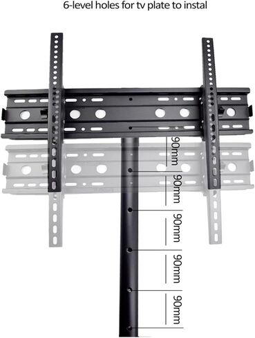 D-Mount DL-SP1 إمالة التلفزيون المحمول عربة رفع 30 "-65" LED LCD تلفزيون بلازما حامل عربة الصلب المدرفلة على البارد in Kuwait