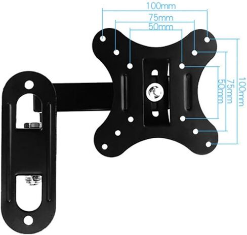 Adjustable Rotating Telescopic 14-26 Inch TV Wall Mount Computer Monitor Stand in Saudi Arabia