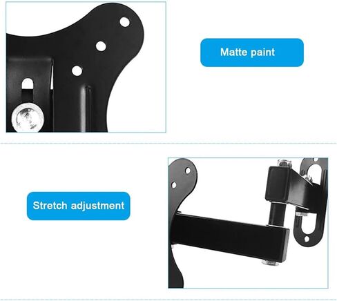 Adjustable Rotating Telescopic 14-26 Inch TV Wall Mount Computer Monitor Stand in Saudi Arabia