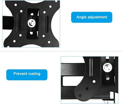 Adjustable Rotating Telescopic 14-26 Inch TV Wall Mount Computer Monitor Stand in Saudi Arabia